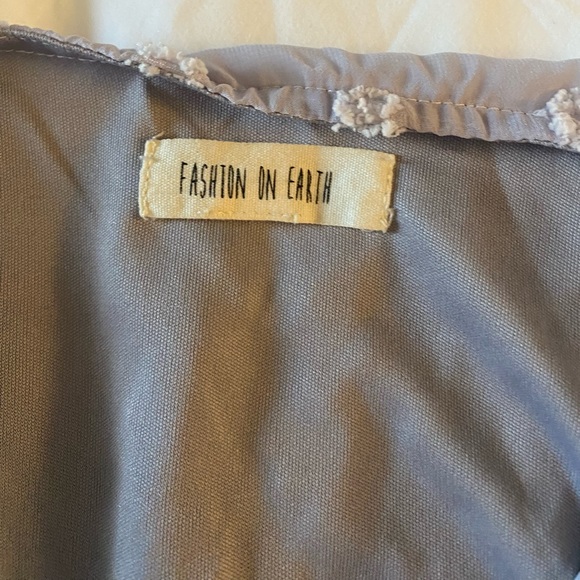 Fashion on Earth. Size Medium. Purple. Long Sleeve Dress. - Picture 2 of 3